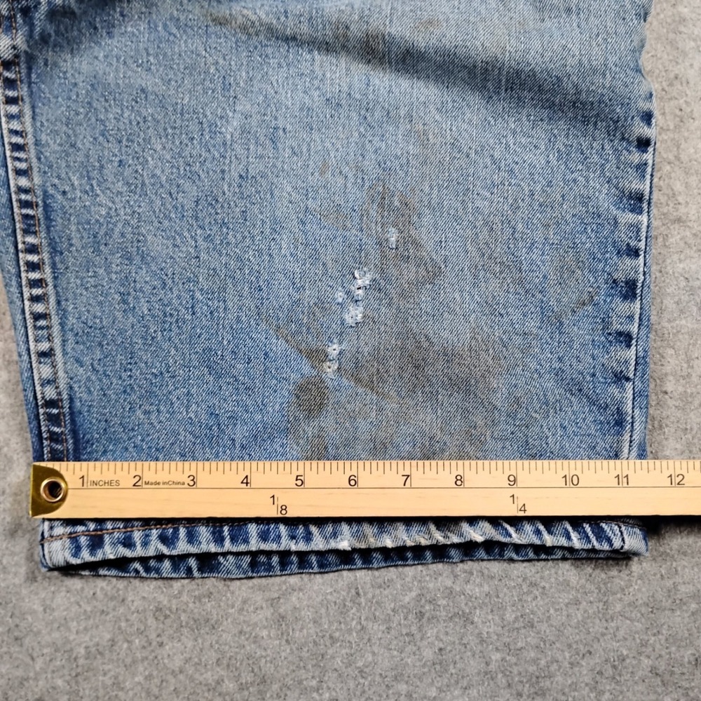 Vintage Levi's Silver Tab Loose Fit Denim Shorts Men's 31 Blue Jorts Skater 90s - Picture 9 of 11